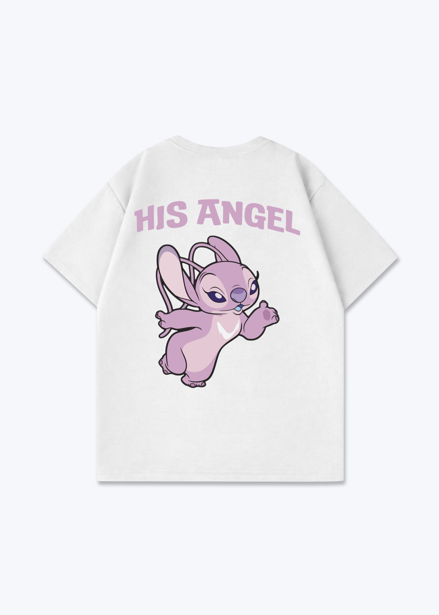 His Angel Oversized Shirt - White Back (Designed)