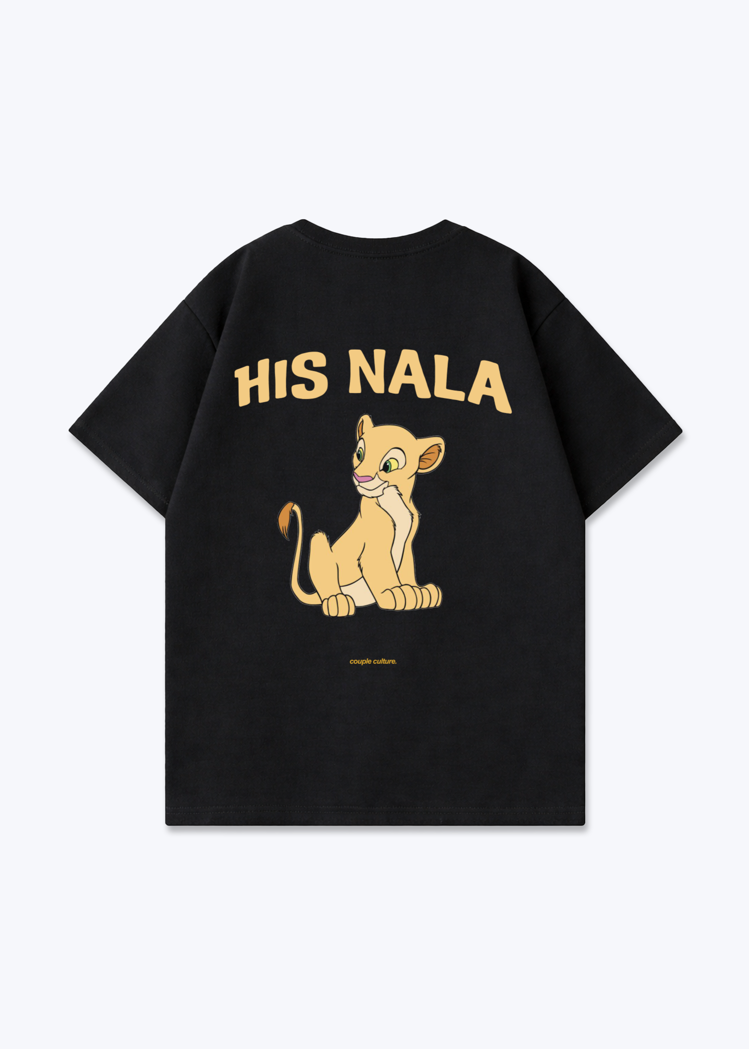 His Nala Oversized Shirt - Black Back (Designed)