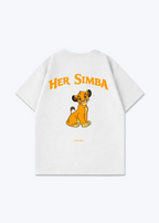 Her Simba Oversized Shirt - White Back (Designed)