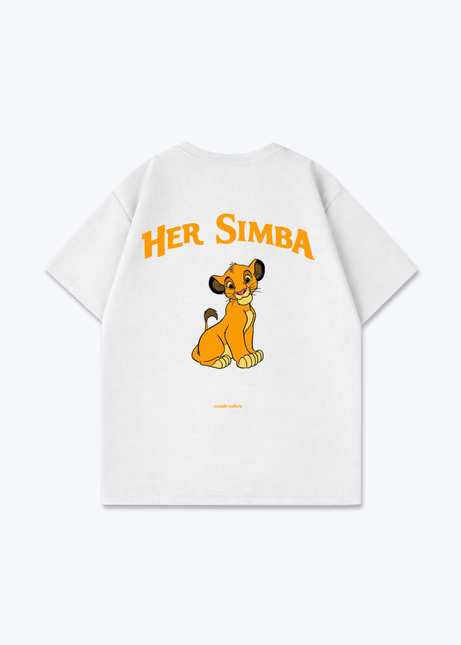 Her Simba Oversized Shirt - White Back (Designed)