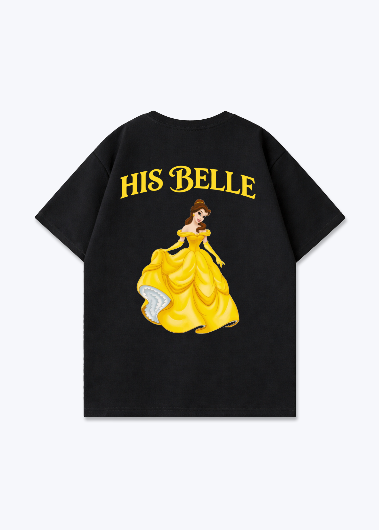 His Belle Oversized Shirt - Black Back (Designed)
