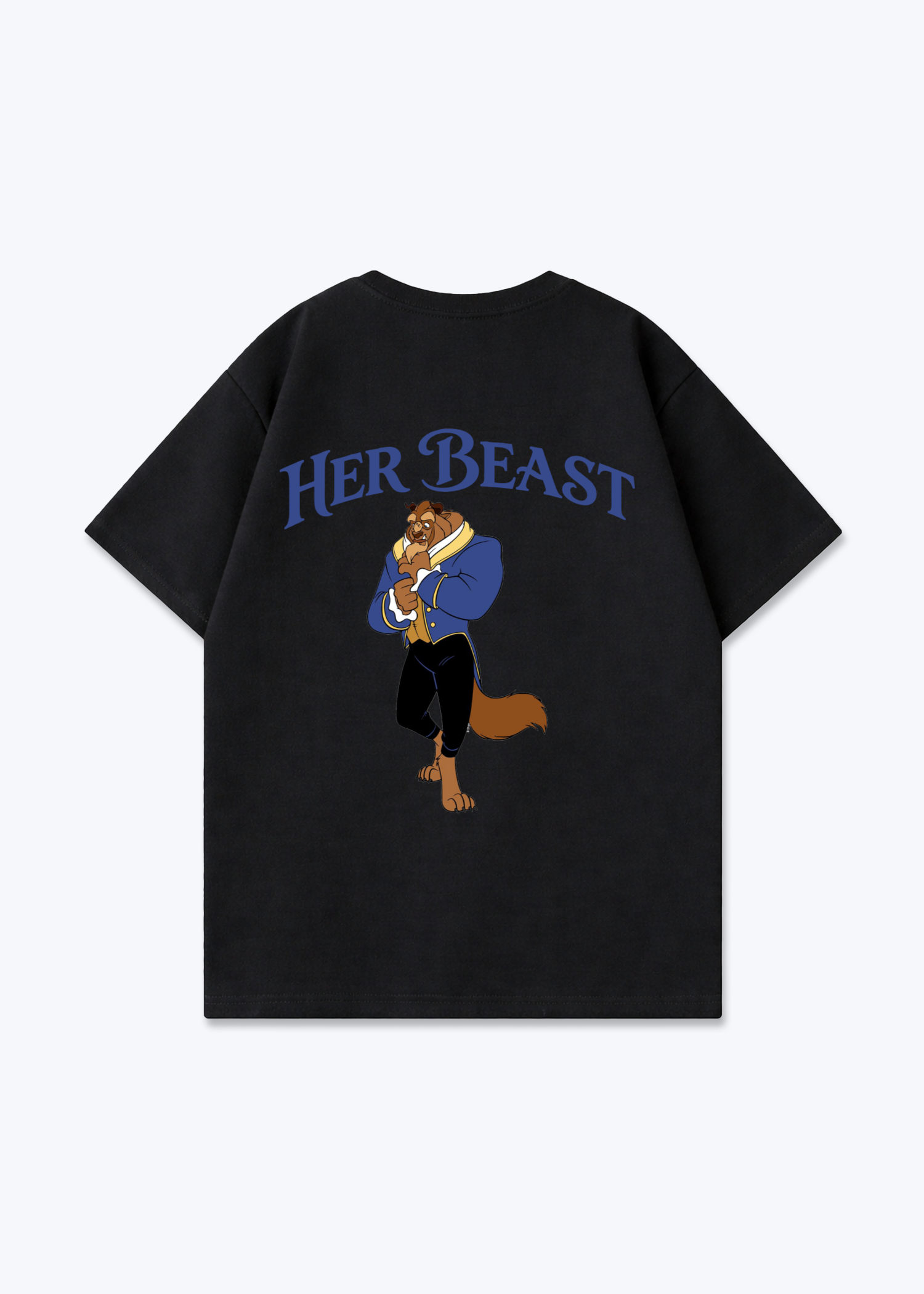 Her Beast Oversized Shirt - Black Back (Designed)