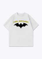 Her Batman Oversized Shirt - White Front (Designed)