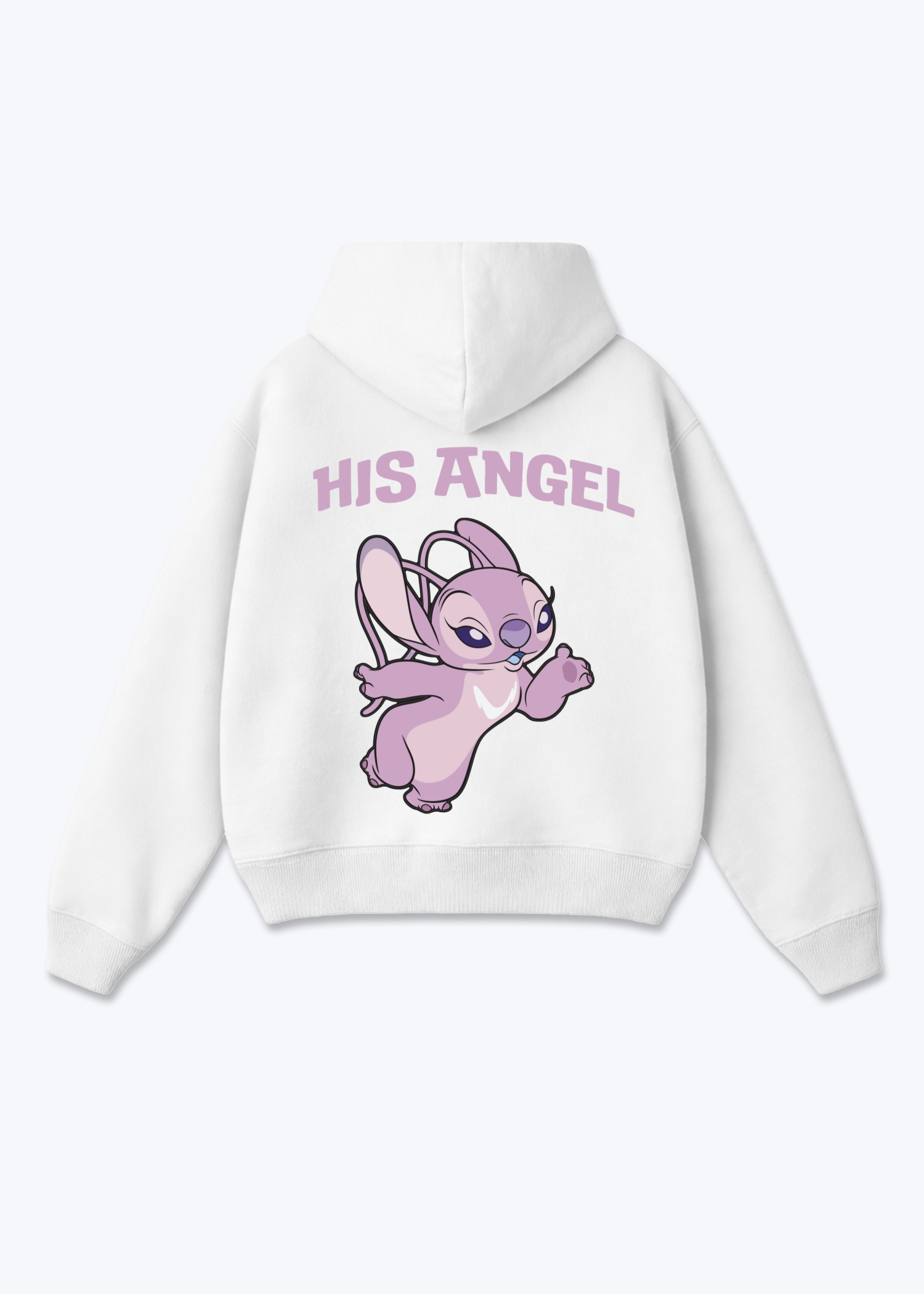 His Angel Oversized Hoodie - White Back (Designed)