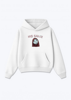 His Sally Oversized Hoodie - White Front (Designed)