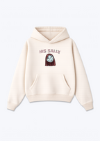 His Sally Oversized Hoodie - Beige Front (Designed)