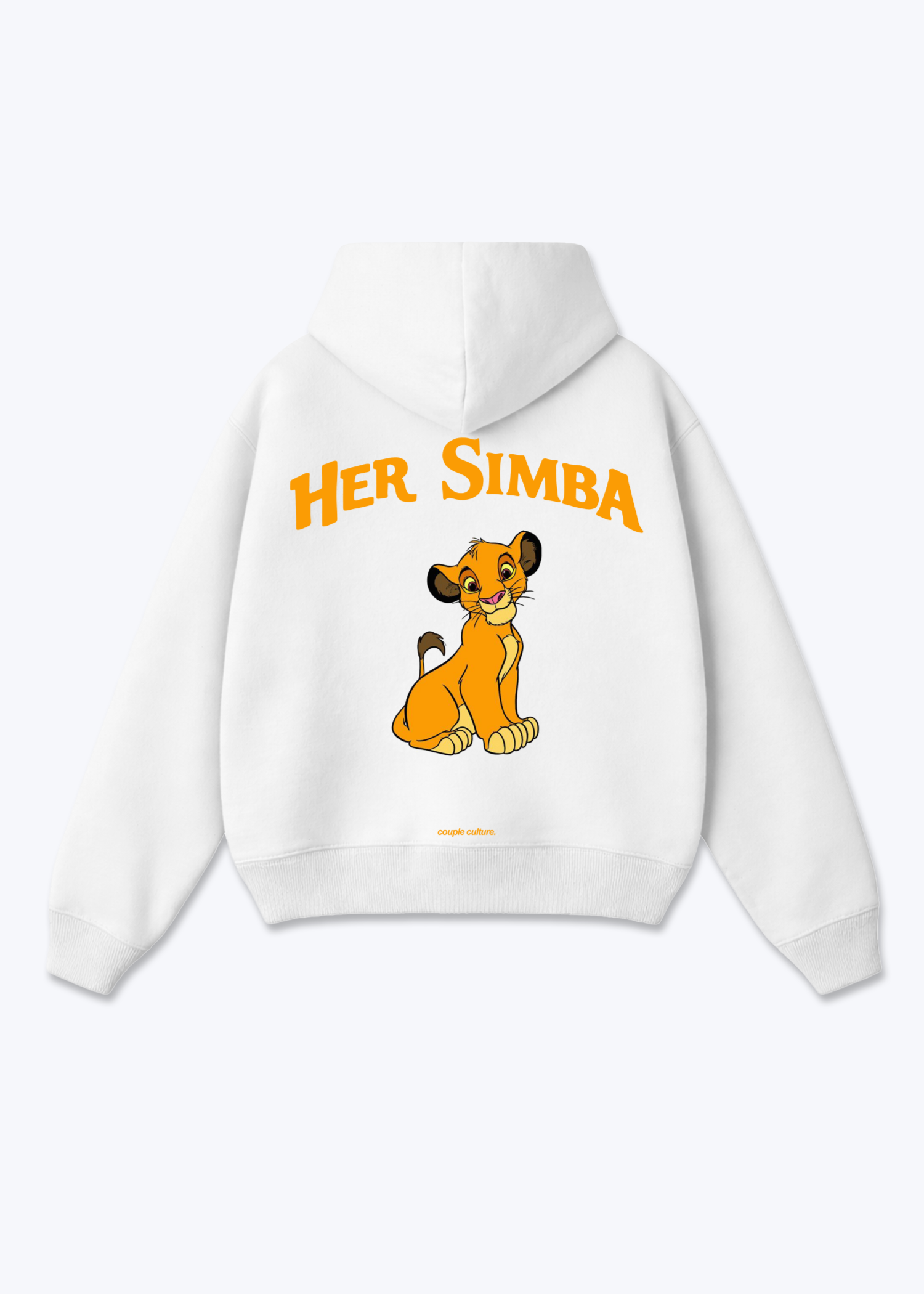 Her Simba Oversized Hoodie - White Back (Designed)