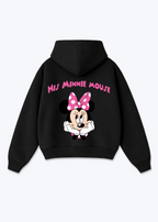 Hies Minnie Mouse Oversized Hoodie - Black Back (Designed)