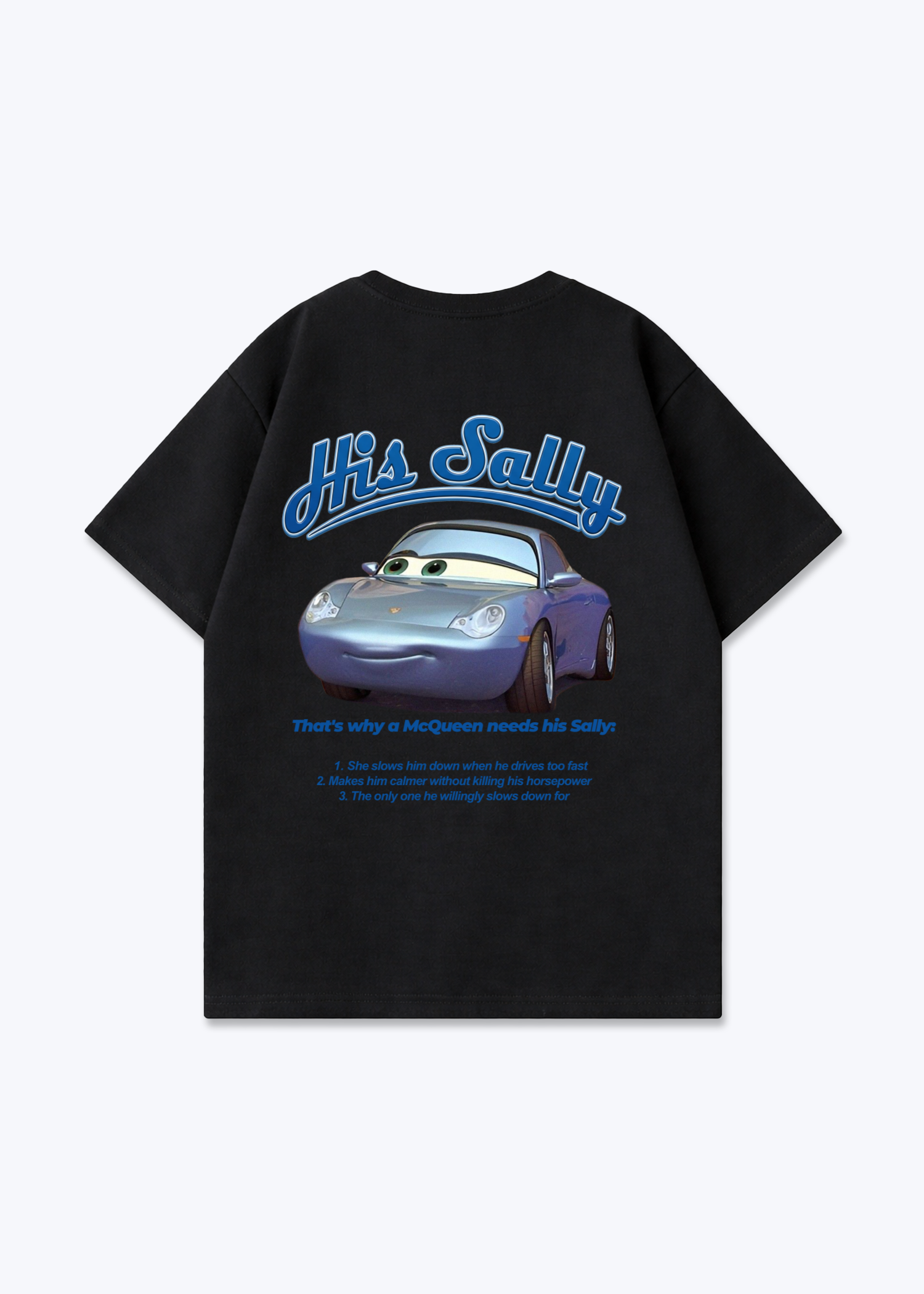 His Sally Oversized Shirt - Black Back (Designed)