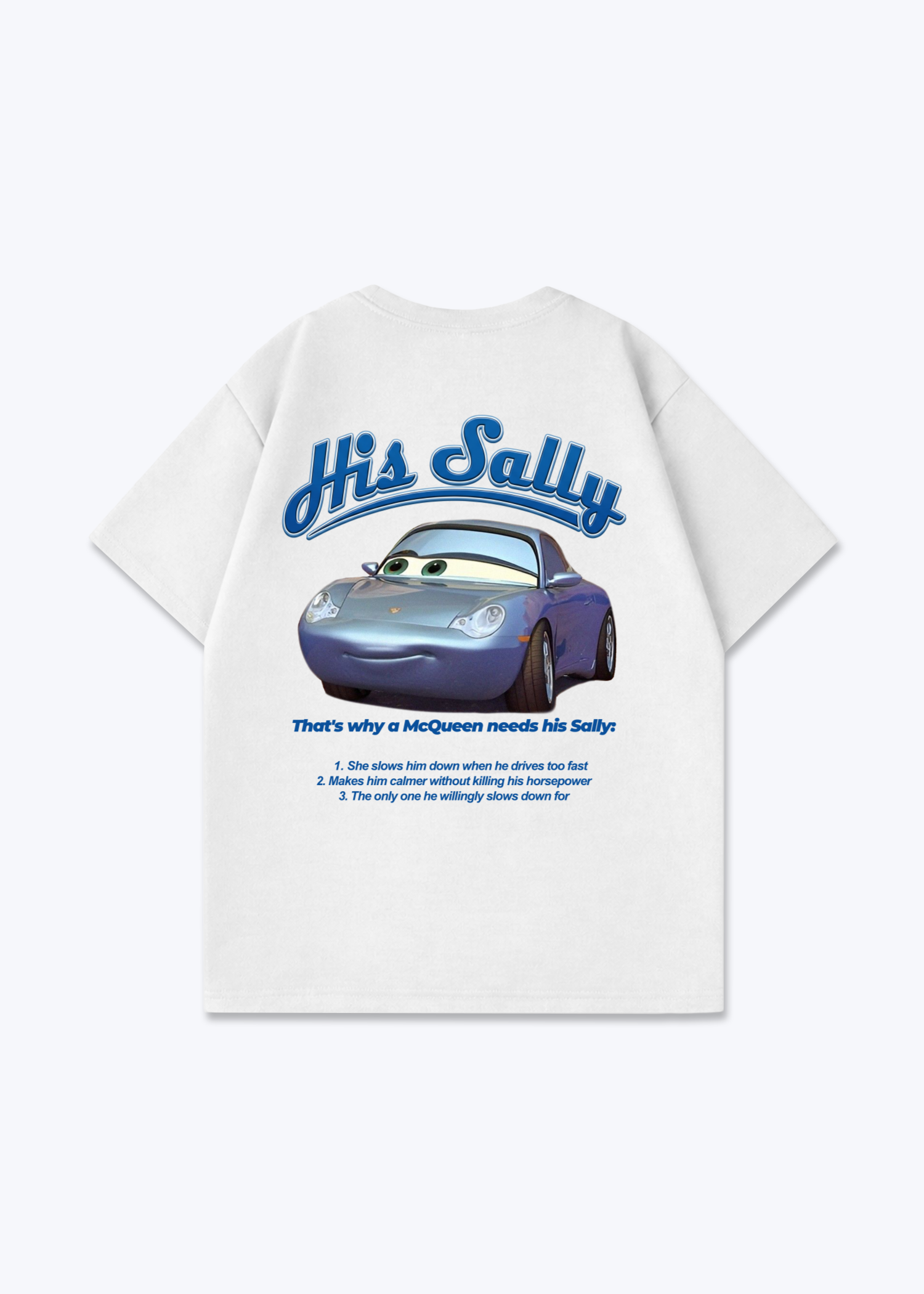 His Sally Oversized Shirt - White Back (Designed)