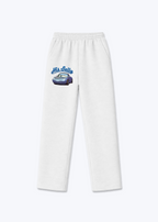 His Sally Trackpants Open leg jogger - White Front (Designed)
