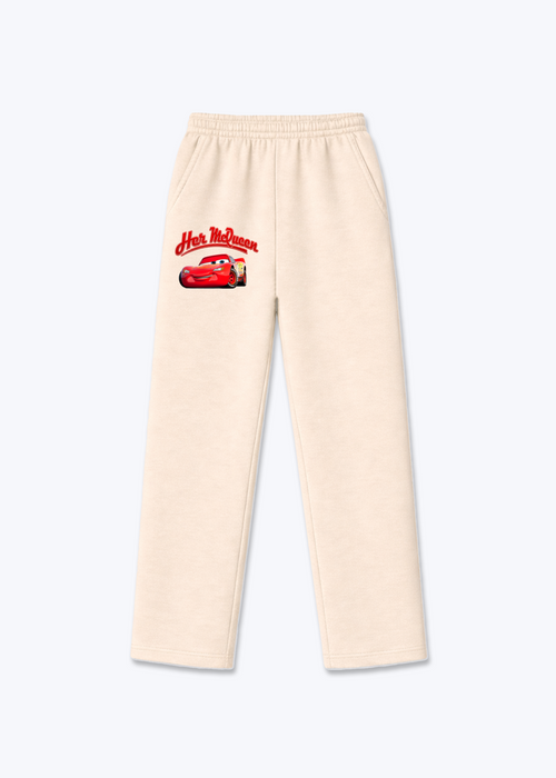 Her McQueen Open leg jogger - Beige Front (Designed)